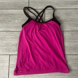 Athleta Hidden Agenda Bra Tank Top Small NWT